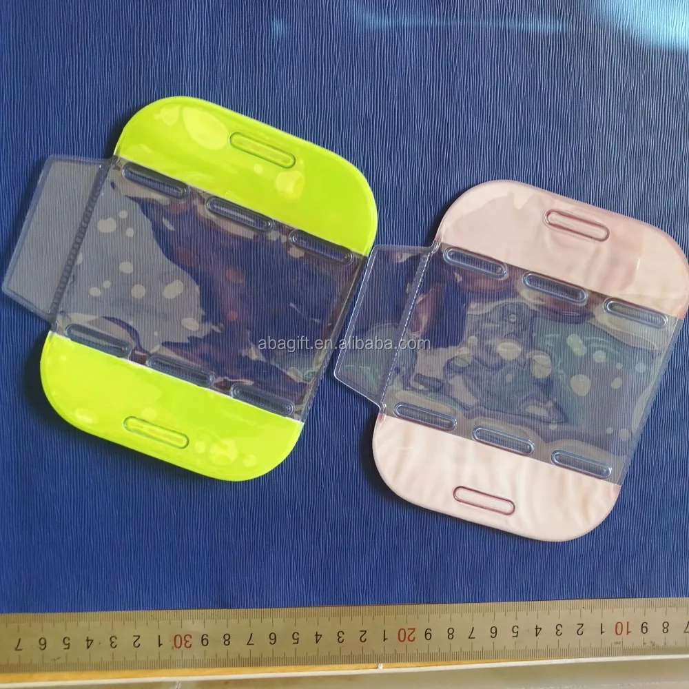 Clear Vinyl Ski Pass Vertical ArmBand Badge Holder