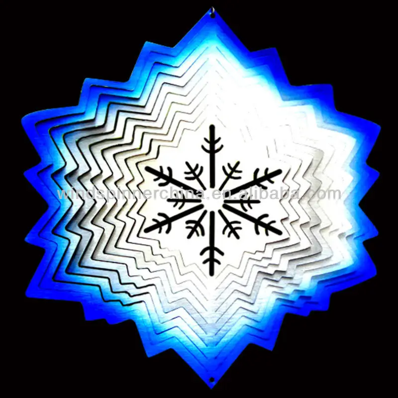 metal wind spinner--Snow Flake.