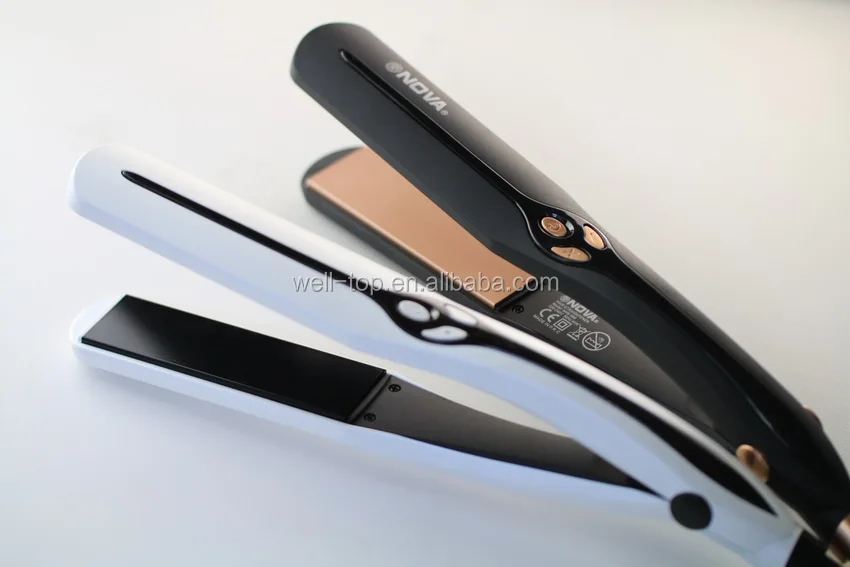 2017 Гуанчжоу Welltop Electronic Co., ооо Новые Прибытия Выпрямитель Для Волос Плоские и Изгиб Железа