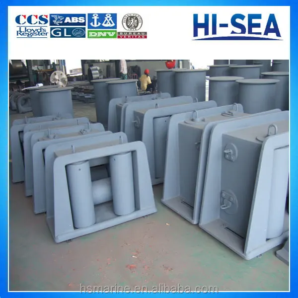 JIS F2026 Standard Boat Fairlead with Horizontal Rollers Mooring Equipment