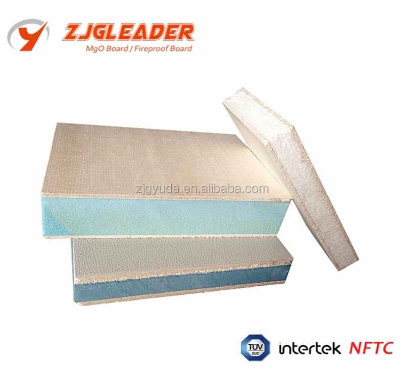 Green Sustaining Construction Sandwich Panels for Roof Exterior Insulation Fireproof Mgo Board with XPS PIR Core for House Walls