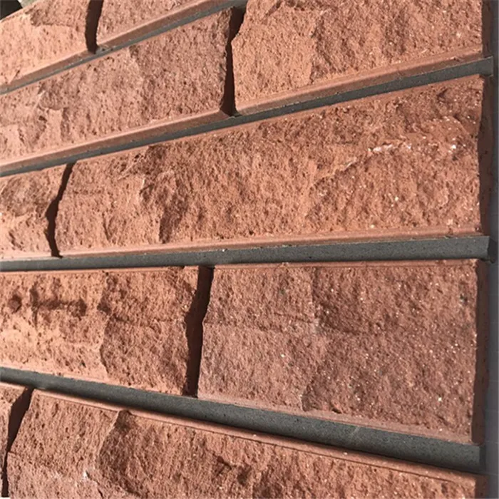 Exterior Wall cladding decoration clay brick, red art brick
