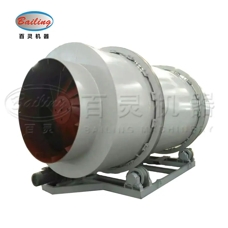 Three-drum dryer for quartz sand