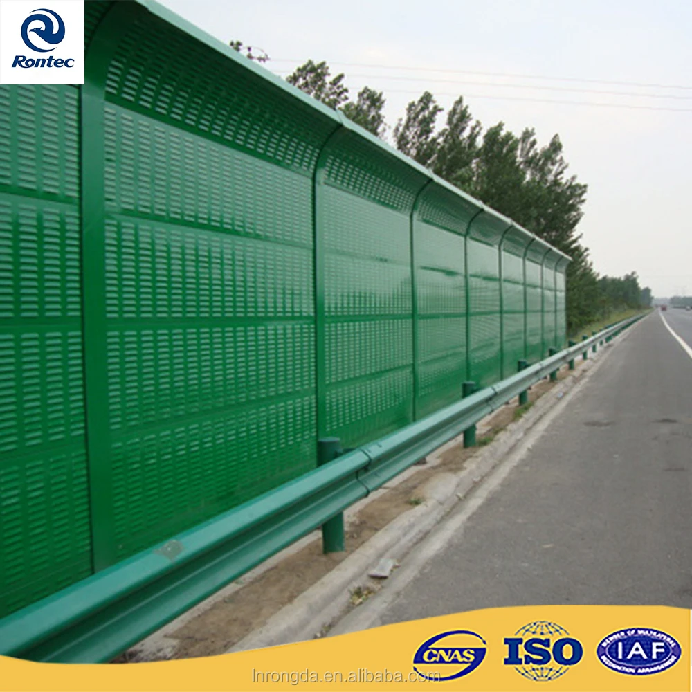 
Railway metal curve sound barrier fence noise barrier wall 