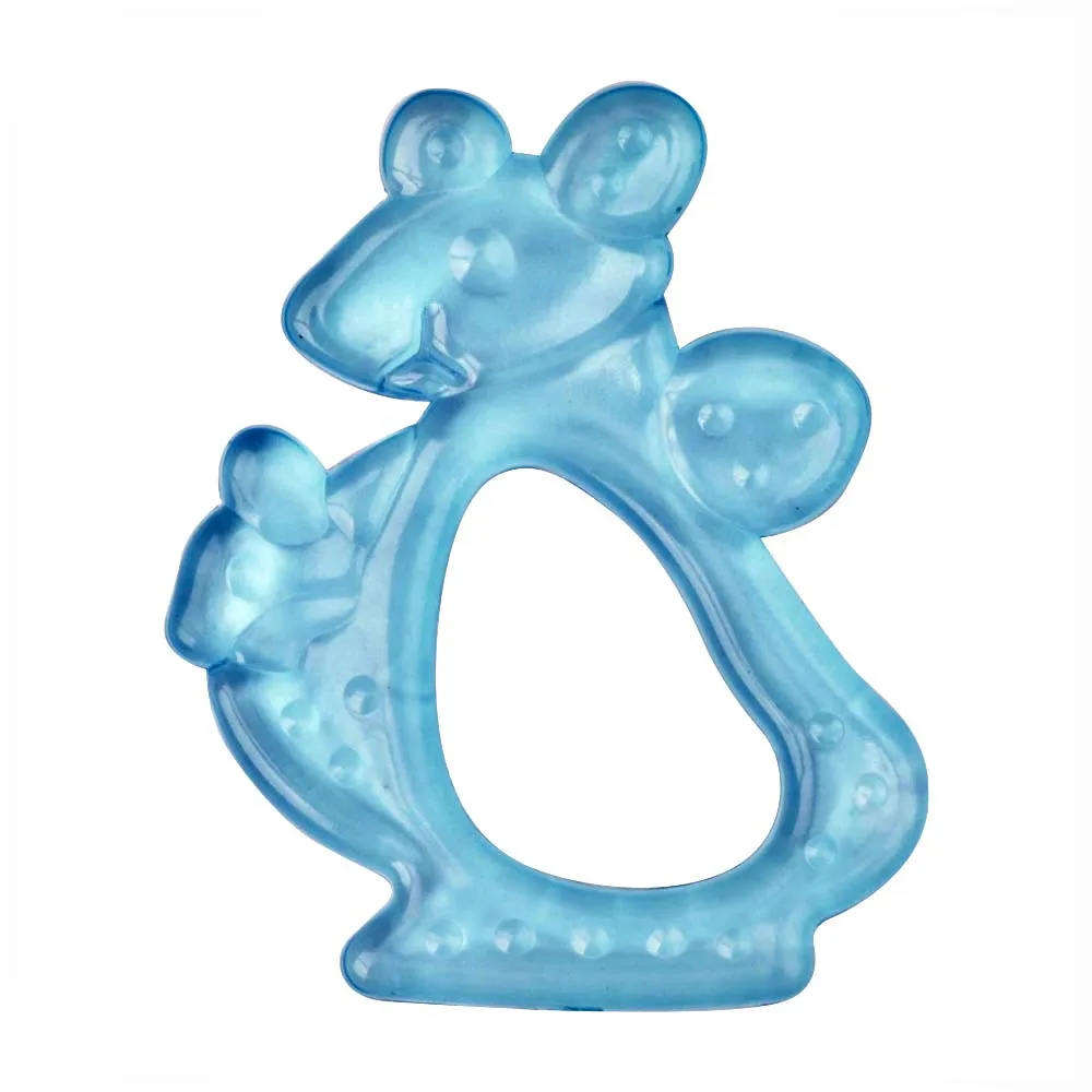 
BPA free EVA plastic water filled cooling teether baby soothing teether freezer safe teethers 