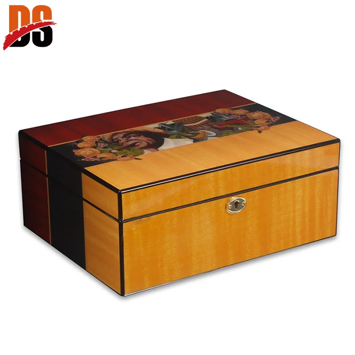 Hot premium travel humidor home storage cigar wood packaging boxes