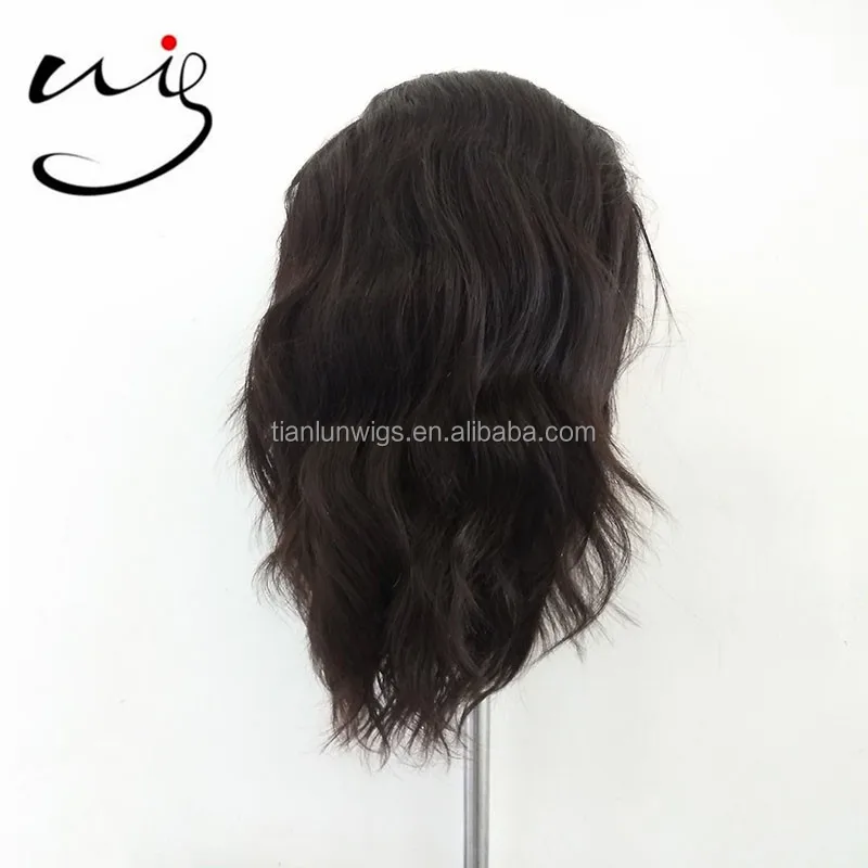 wholesale high quality Indian remy virgin Human Hair wigs natural straight wave short full lace wigs for black women