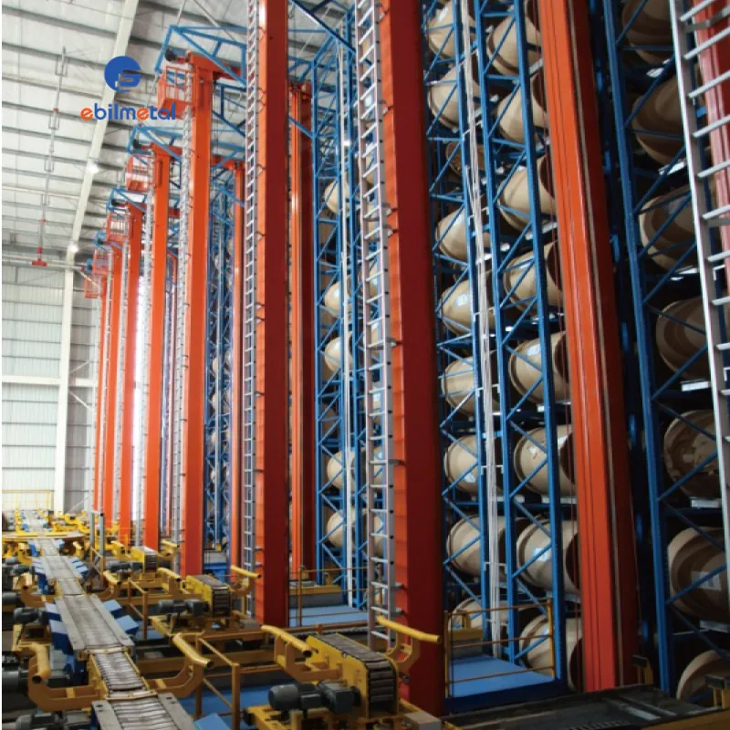 Warehouse Stacker Crane Automated Storage Retrieval Racking System