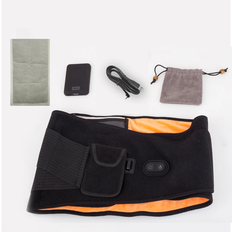 
YEMALL Heating Vibrating Belt Moxibustion Kneading Infrared Heating Massage Belt Ems Heating Belt BODY Massager 