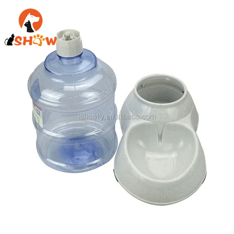
Dog Auto Food Feeder Drinker Pet Drinking Bottle Food Container 