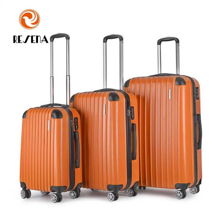 20 24 28 INCHES 3PCS ABS TROLLEY LUGGAGE SET SUITCASE 3PCS TRAVEL CASE SET with Resena