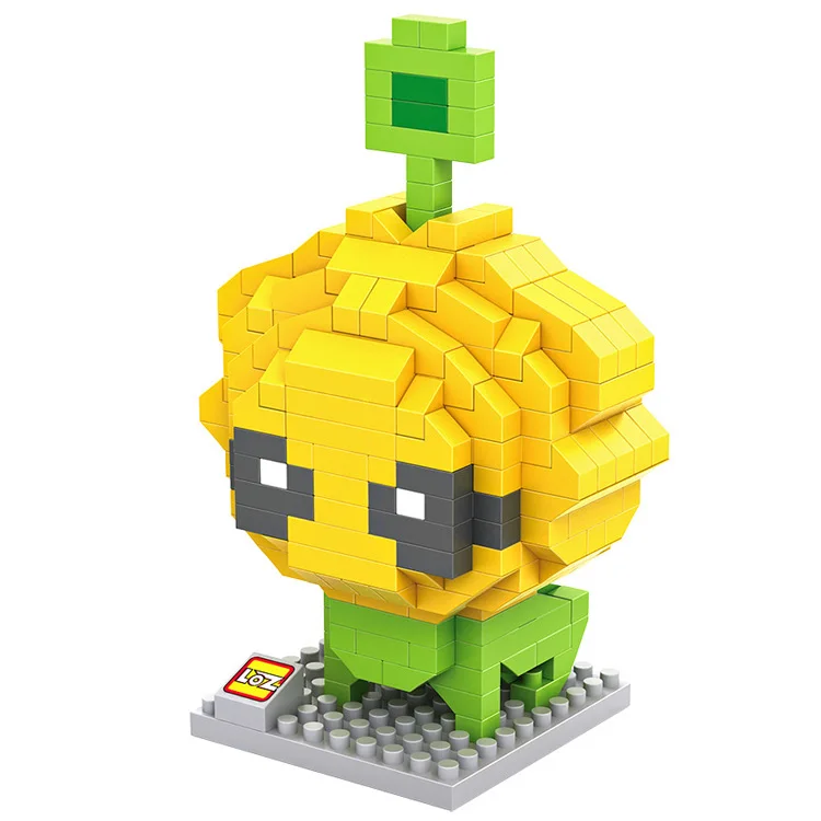 LOZ letters small yellow green color baby construction kits building plastic block toy