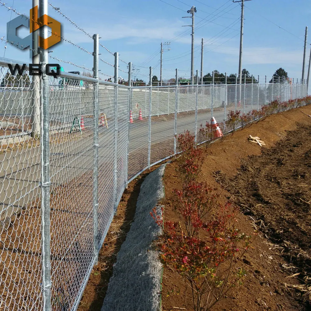 The cheapest of mesh fencing with ground screw anchor