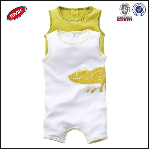 индивидуальный дизайн печатной без рукавов комбинезон младенческой ребенок оптовая