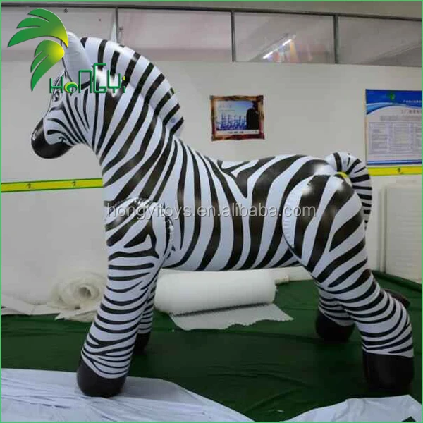 Hongyi Latest Giant Inflatable Cartoon Horse Toys Inflatable Sex Zebra For Promotion