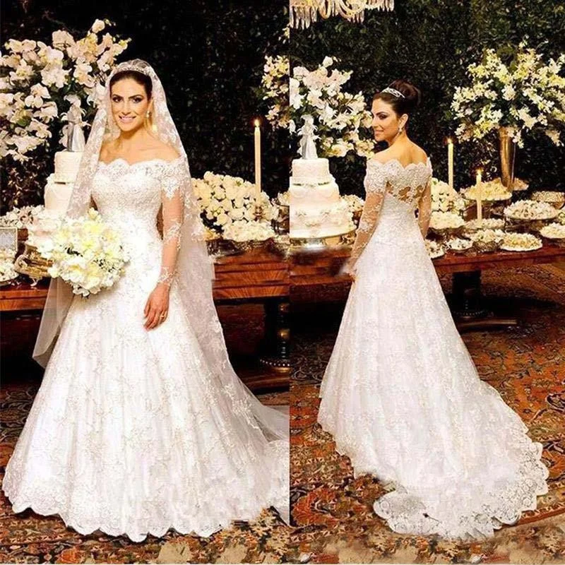 Vietnam Dress For Civil A Line Ivory Lace Wedding Dress Bridal Gown