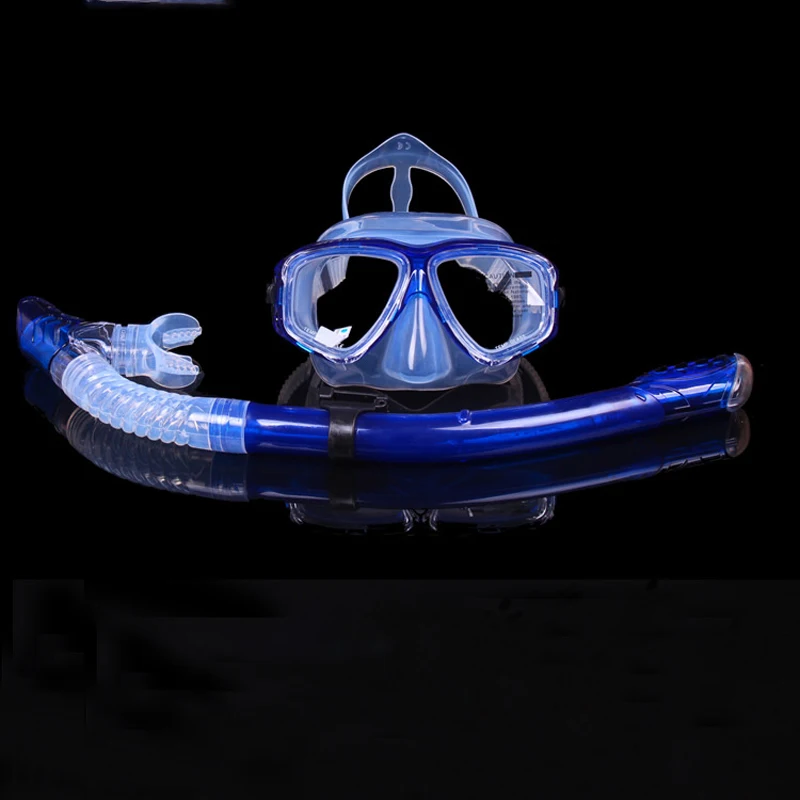 
Diving Snorkeling Scuba Snorkel with Goggles Mask Set 