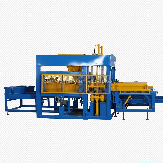 New Technology QT9-15 Automatic Vibrating Mass Production Concrete Brick Machine