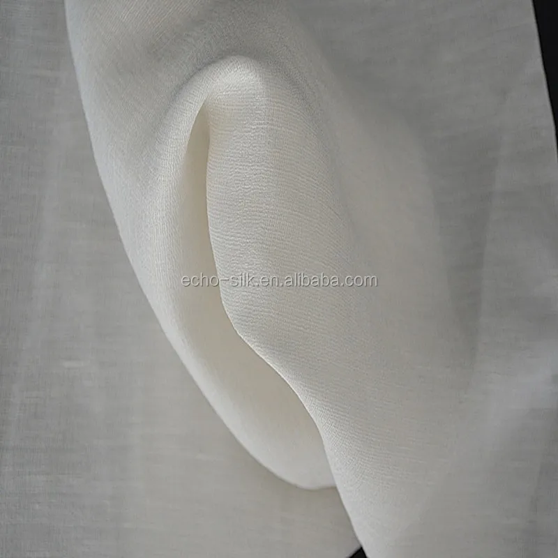 China hot sale silk linen georgette fabric, linen silk blended fabric for skirt blouse