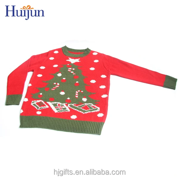 Knitted Sweater Jumper Christmas Crafts red women Christmas christmas sweater with tree pattern Xmas Sweater For Adults Party Festival Items