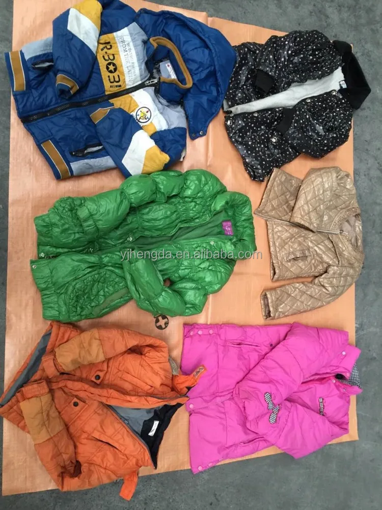 used clothes for winter for Africa Kenya  mid-east used children winter jacket