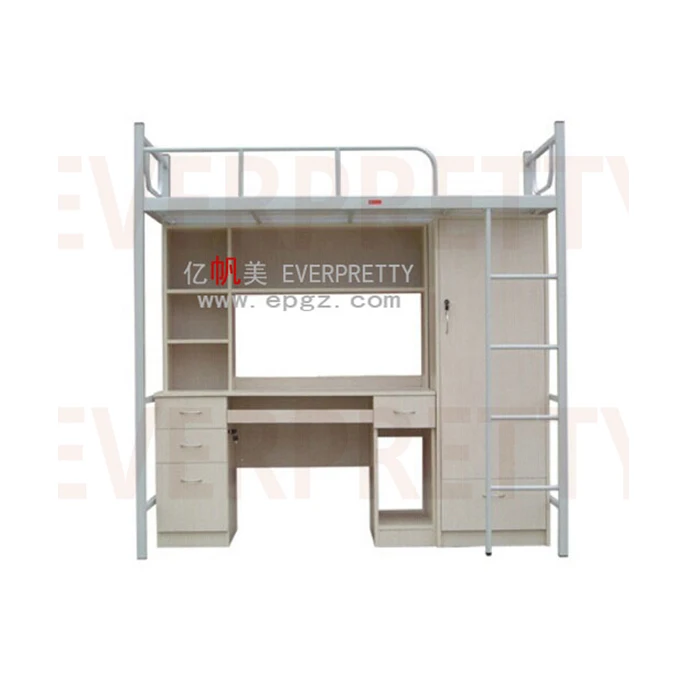 Hot sale bunk bed loft beds with desk for school