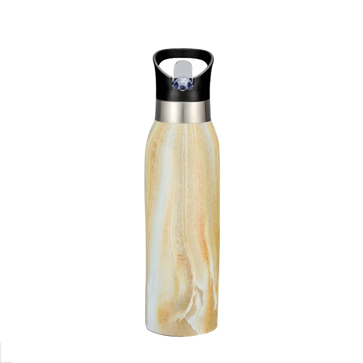 alkaline water bottle stainless steel smart vacuum bottle draw and label A vacuum flask water bottle