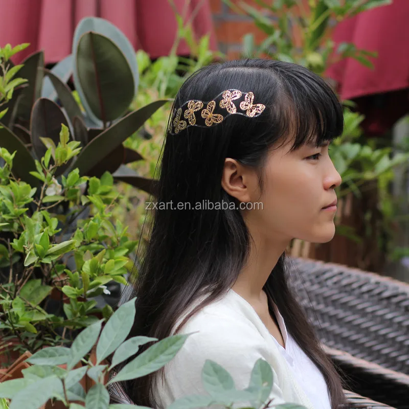 Custom Gold Metallic Hair Tattoo Stencils Stickers