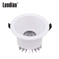 Commercial office home hotel gold white silver deep anti-glare 10w 20w 30w 40w waterproof IP65 led downlight