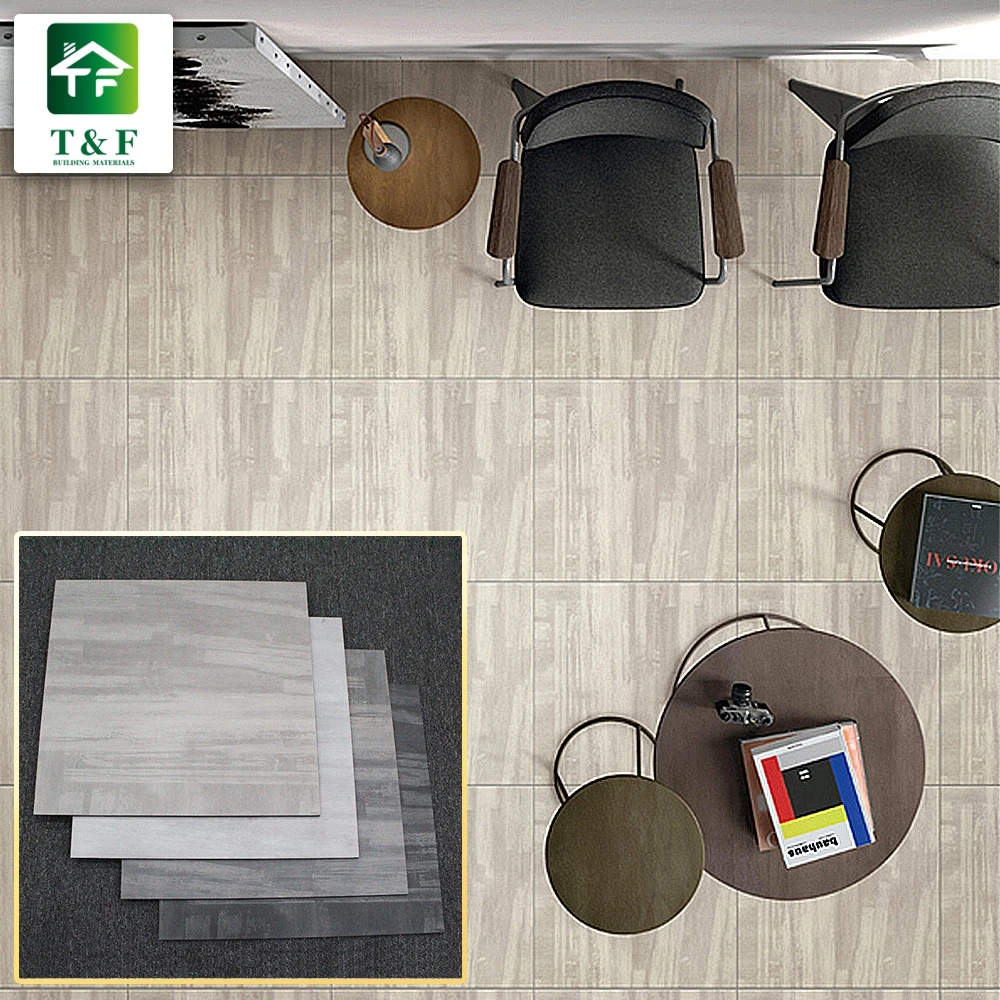 Vietnam 60 X 60 International Company Light Grey Travertine Porcelain Tile Matte Finished Non-Slip Kitchen Ceramic Floor Tile