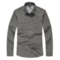Brand Men s Spring Summer Coolmax Outdoor Sports Travel Removable Quick Dry Shirts For Camping Hiking