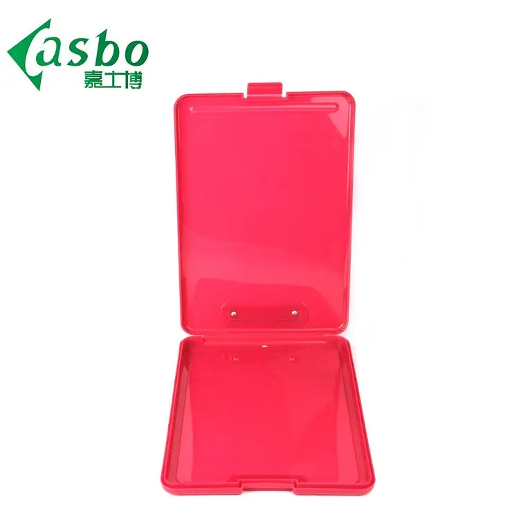 Case black boards with clip plastic clipboard storage