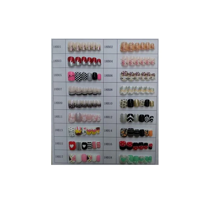 ABS Material printed nails high quality factory direct false nail tips