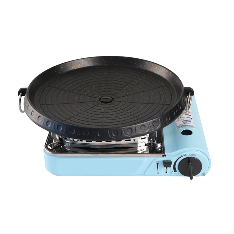 Wholesale Professional Camping Outdoor Hiking Topflame Blue Color Portable Butane Gas Stove Survival Kit Gas Stoves