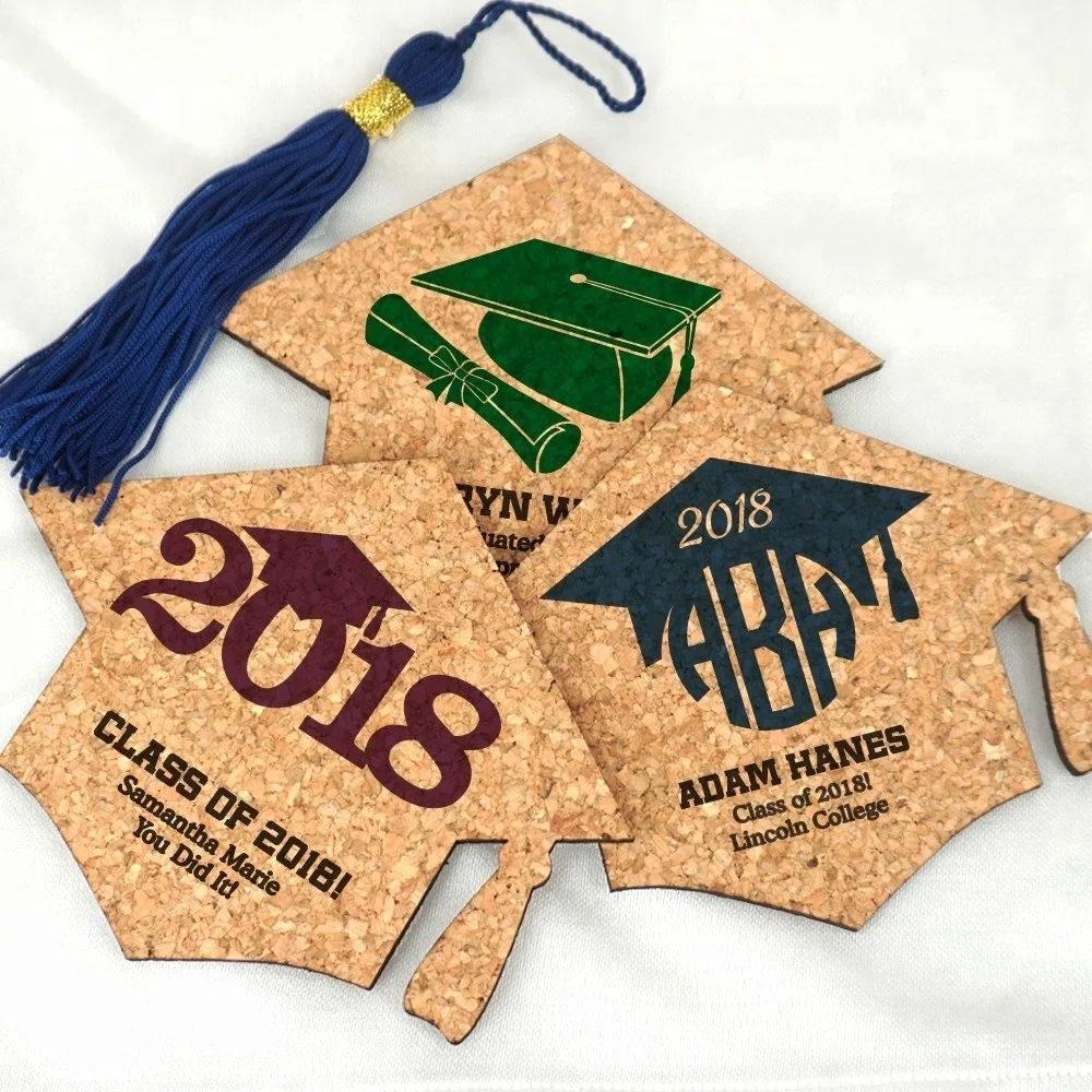 New 2023 Cheap Custom Printed Sublimation Blank mdf Round Cork Coaster for Beer Coffee Drinks Holder with Set of 4