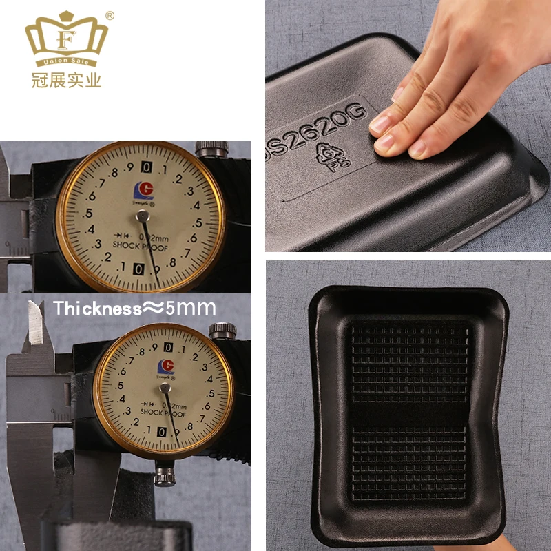 
26*20*5cm Disposable foam trays for meat eps rectangular food tray packing supermarket frozen meat food trays party plate 