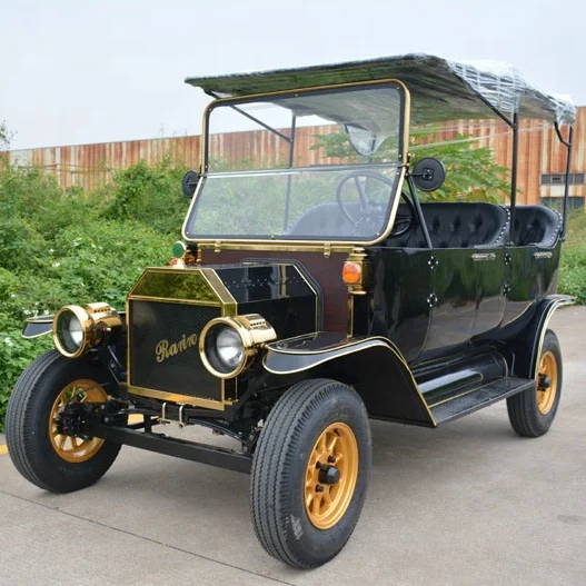 5 Passengers Pure Electric Vintage Classic Car For Sightseeing