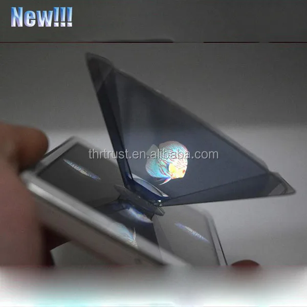 3d hologram advertising holographic acrylic pyramid display projector