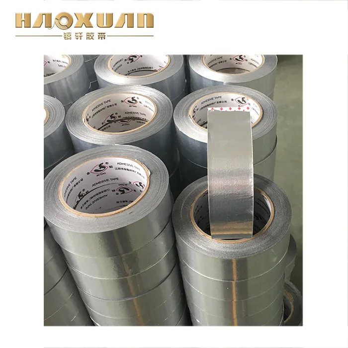 High Temperature Reinforced Aluminum Foil Fiber Glass Cloth Tape for Thermal Insulation