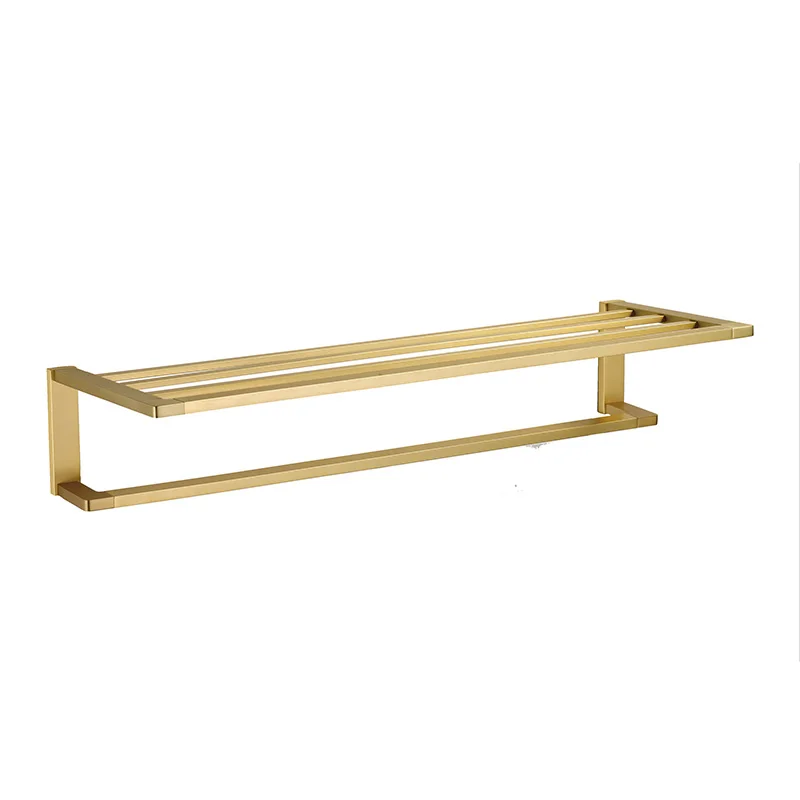 brush gold bathroom accessory toilet paper holder towel rail