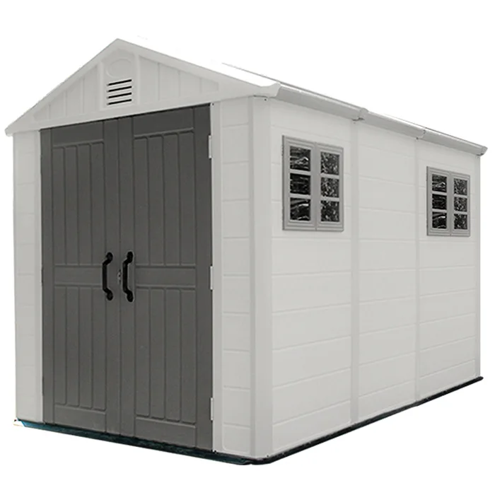 
Triple room middle size outdoor HDPE Plastic shed for garden storage 
