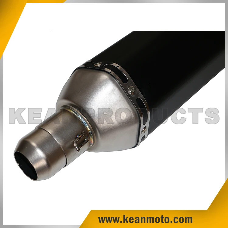 
51mm Motorcycle Muffler Stainless Steel Exhaust Pipe with Carbon Fiber 