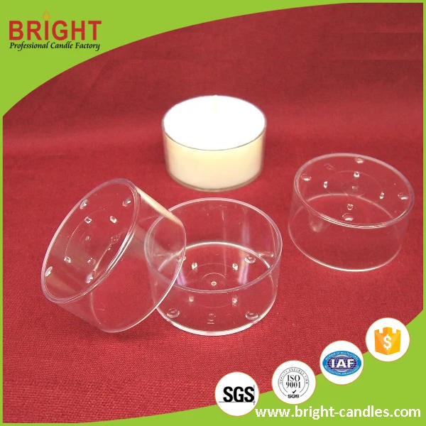 Clear Plastic Cup Tealight Candles