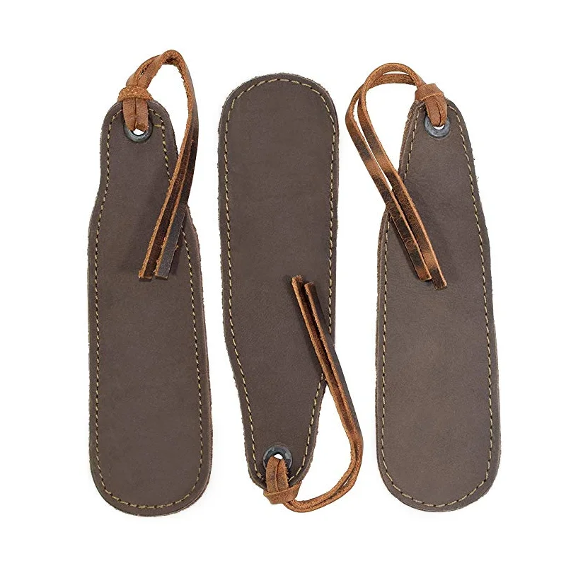 Wholesale  Customize Sample Available Genuine Leather Handmade Good Quality Bookmark Coner for Reading