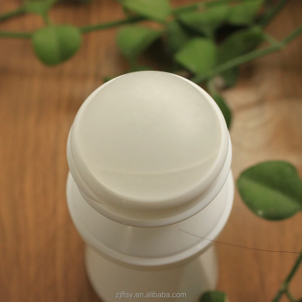 Essential Oil Sponge Roll on Applicator Bottle Frosted Roller Ball Deodorant Perfume Plastic Shaped 35ml Screen Printing White