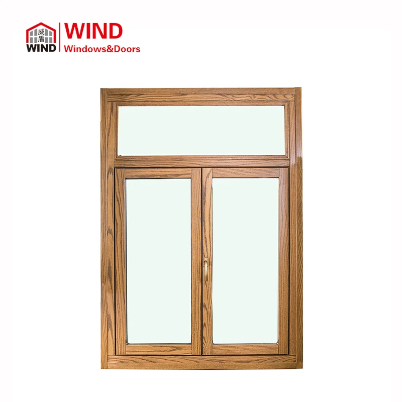 Customized European Outward Opening Sash Awning Side Hung Casement Oak Double Glazed Windows Window Design Aluminum Wood Windows