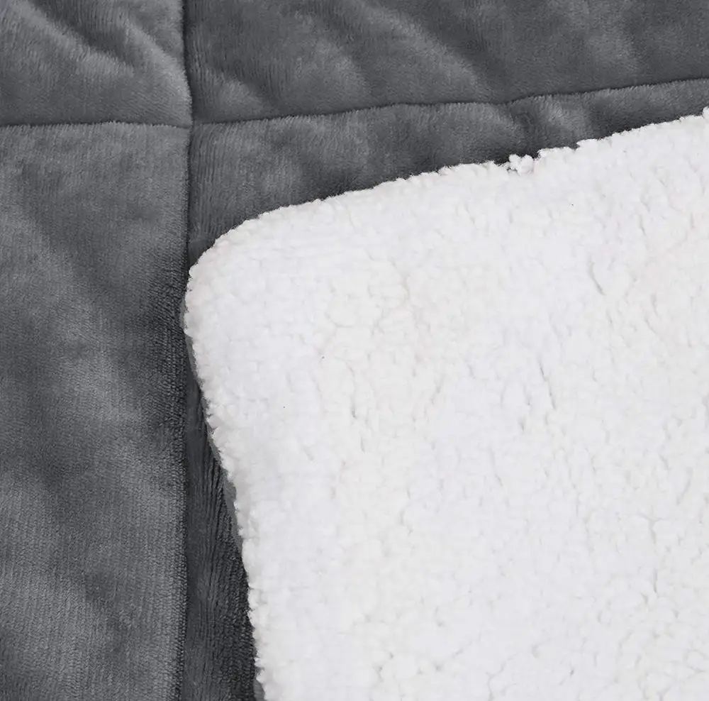 
Direct Buy China Super Soft Fray Resistant Micromink Sherpa Comforter Quilt 