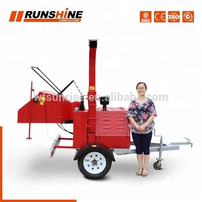 CE approved forestry machinery 22hp wood chipping machine
