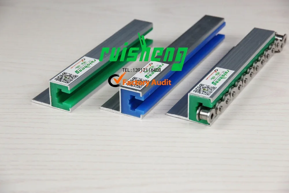 Завод пластмассовых изделий конвейер раздвижные линейные направляющие PE ВНО UHMW-PE пластиковой направляющей