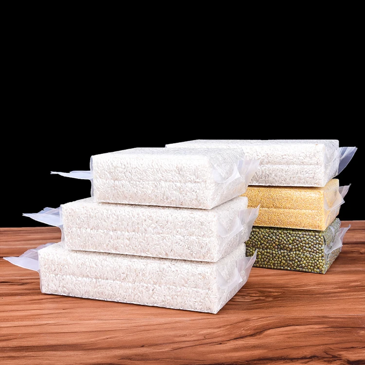 POLYSMARTS China Manufacture Side Expanding Middle Seal Bag Matte Rice Food Vacuum Packaging Cookie Bag